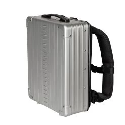 ALEON Aluminium Business Backpack 16" Rucksack 39 Cm Silber