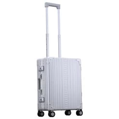 ALEON International Carry-On Kabinentrolley 21" Trolley 55 Cm 4 Rollen Silber