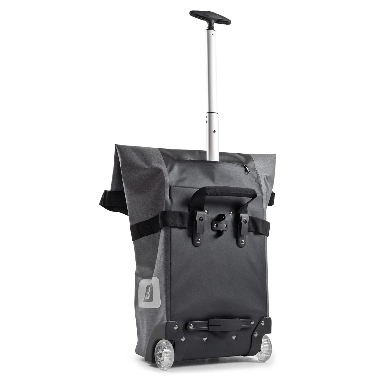 B&W B3 Bags Fahrradtasche 2 Rollen Grau 4 B&W B3 Bags Fahrradtasche 2 Rollen Grau – Bild 4