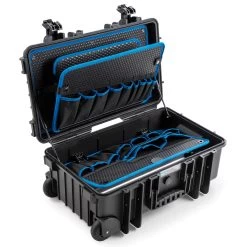 B&W JUMBO 6600 Werkzeugkoffer POCKETS 2 Rollen Mit Gasfeder Schwarz