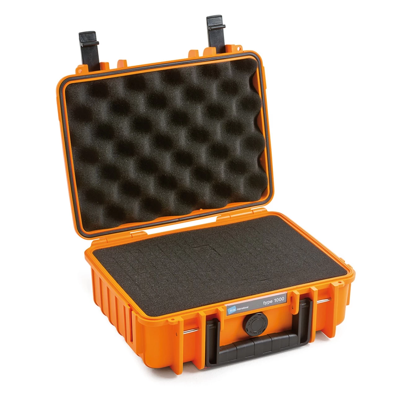 B&W Outdoor Case Typ 1000 Orange Mit Schaumstoffeinsatz 2 B&W Outdoor Case Typ 1000 Orange Mit Schaumstoffeinsatz – Bild 2