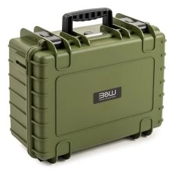B&W Outdoor Case Typ 5000 Grün Mit Schaumstoffeinsatz