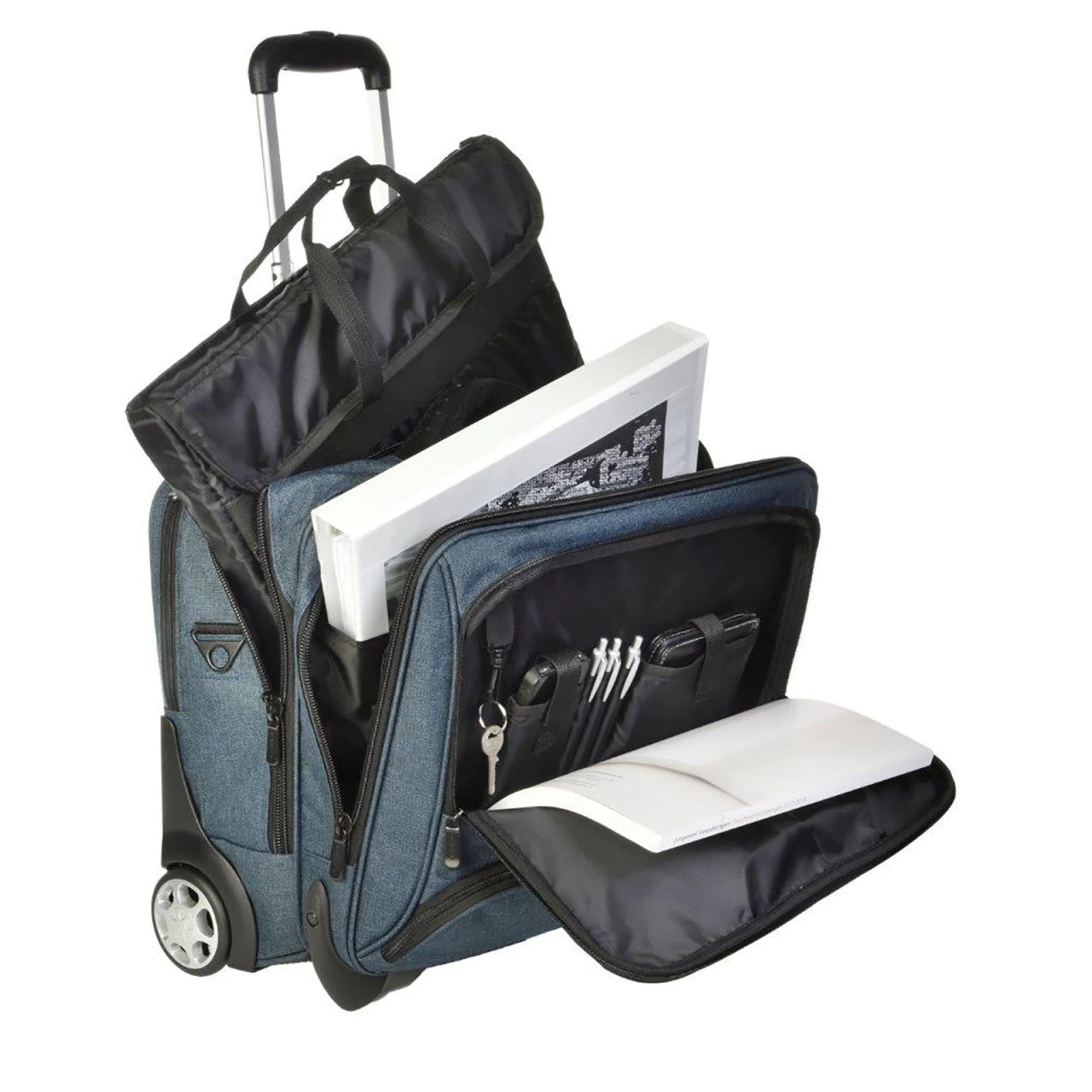 Dermata Business Trolley 47 Cm 2 Rollen Türkis 2 Dermata Business Trolley 47 Cm 2 Rollen Türkis – Bild 2