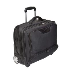 Dermata Business Trolley Canvas 47 Cm 2 Rollen Schwarz