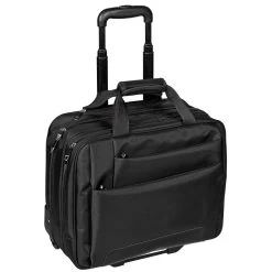 Dermata Business Trolley Nylon 47 Cm 2 Rollen Schwarz