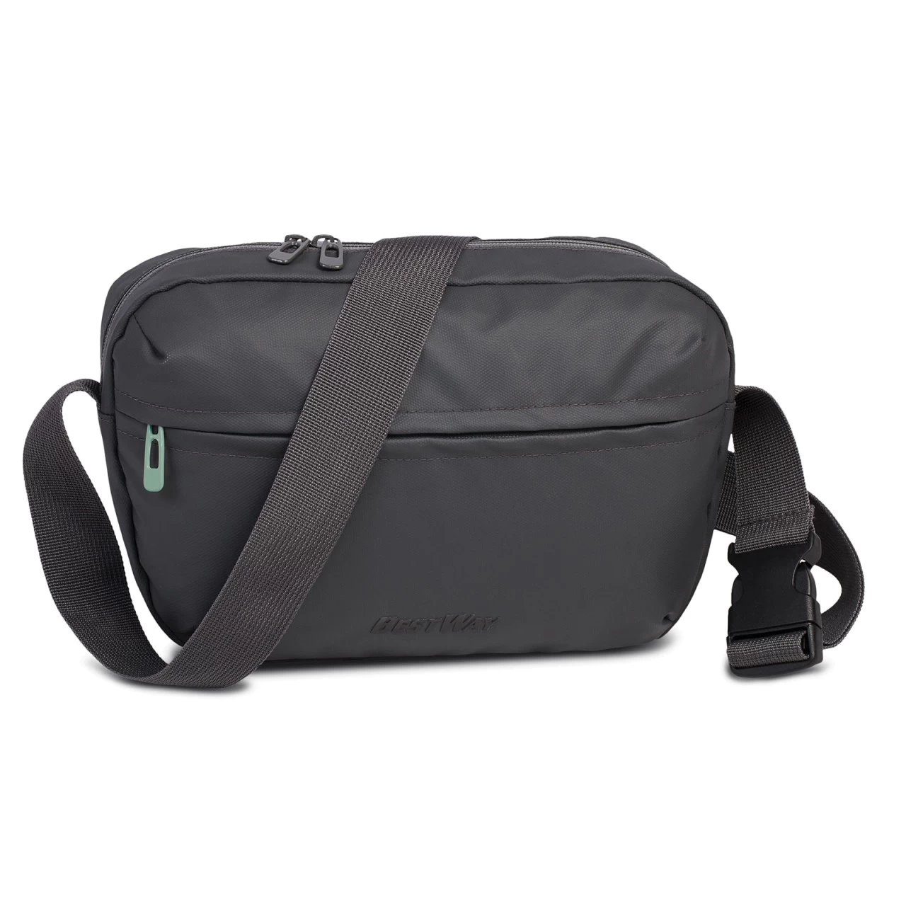 Fabrizio Best Way Sleek Cross Bag 29 Cm Grau 1 Fabrizio Best Way Sleek Cross Bag 29 Cm Grau