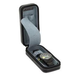 Friedrich|23 Bond Uhrenetui Aus Feinsynthetik Für 2 Uhren Schwarz