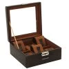 Friedrich|23 Bond Uhrenkoffer Für 6 Uhren Braun
