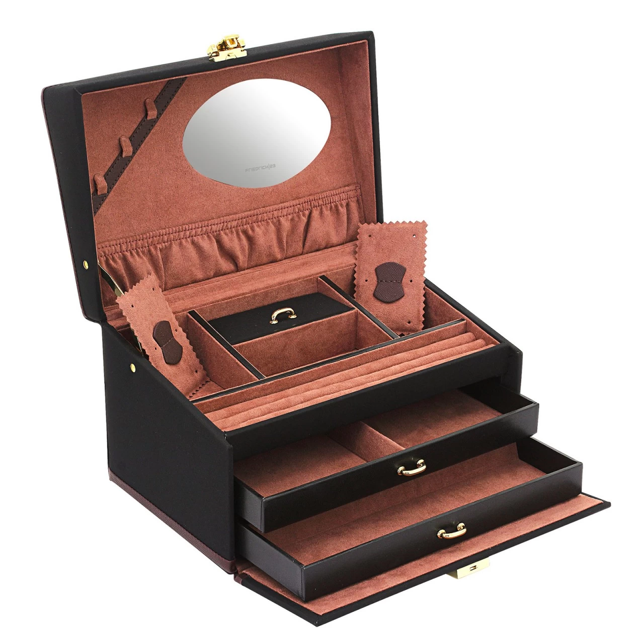 Friedrich|23 Copenhagen 2.0 Schmuckkoffer Groß Schwarz 1 Friedrich|23 Copenhagen 2.0 Schmuckkoffer Groß Schwarz