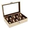 Friedrich|23 Cordoba Uhrenkoffer Aus Leder Für 10 Uhren Beige