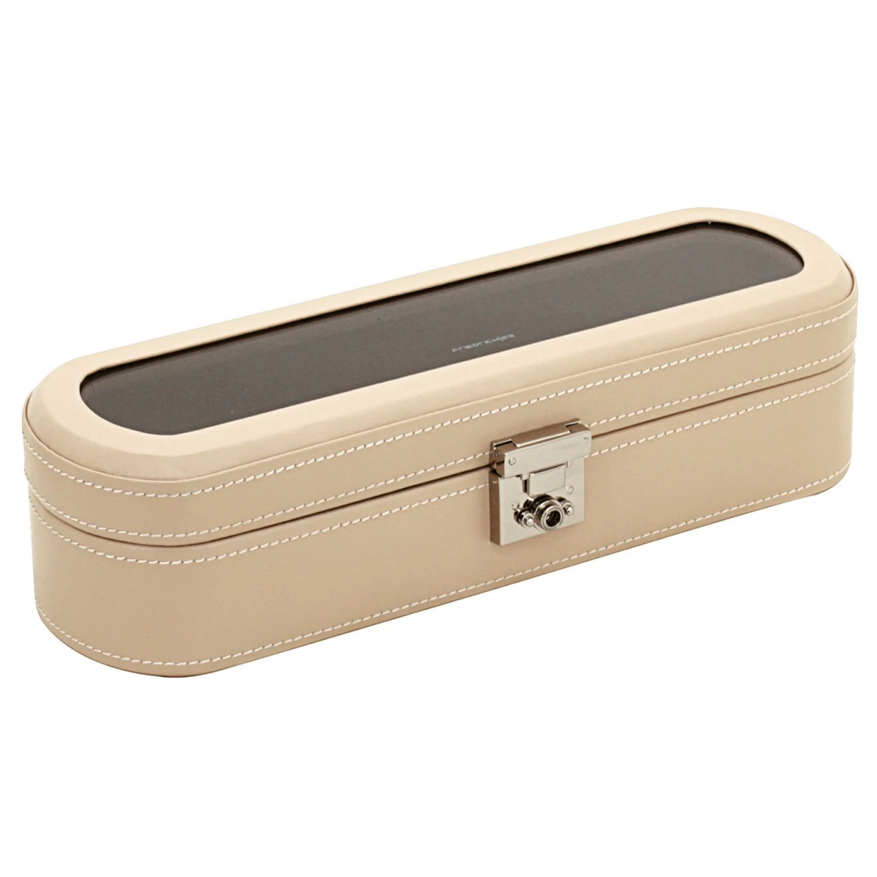 Friedrich|23 Cordoba Uhrenkoffer Aus Leder Für 5 Uhren Beige 4 Friedrich|23 Cordoba Uhrenkoffer Aus Leder Für 5 Uhren Beige – Bild 4