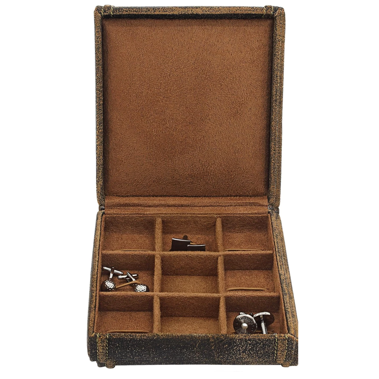 Friedrich|23 Cubano Reiseetui Aus Leder Für Schmuck Und Manschettenknöpfe Braun 7 Friedrich|23 Cubano Reiseetui Aus Leder Für Schmuck Und Manschettenknöpfe Braun – Bild 7