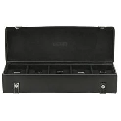 Friedrich|23 London Uhrenkoffer Aus Leder Für 5 Uhren Schwarz