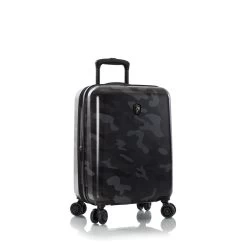 Heys Black Camo Trolley 53 Cm 4 Rollen Erweiterbar Schwarz