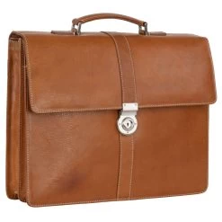 Leonhard Heyden Bergamo Aktenmappe 40 Cm Mit 2 Fächern Braun