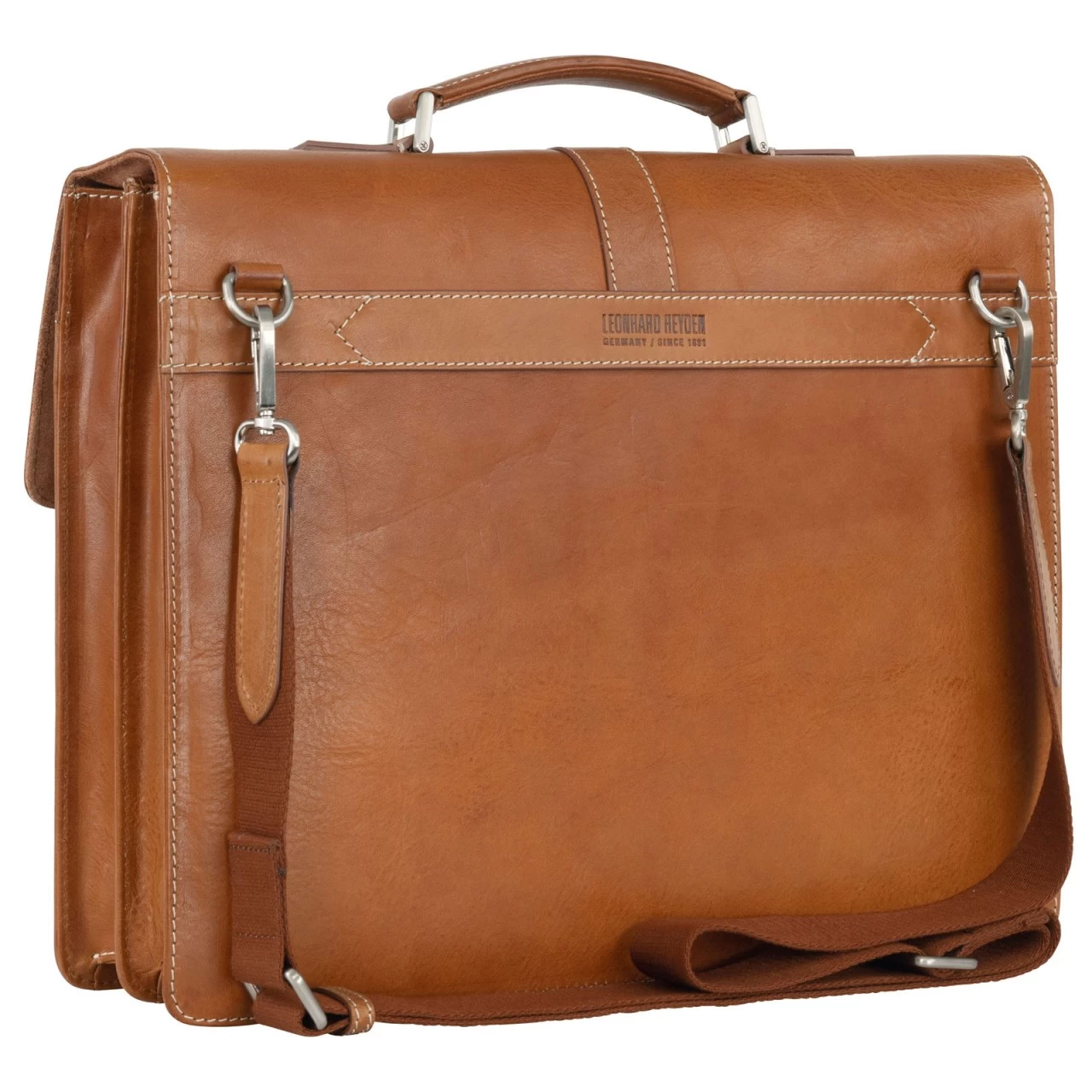 Leonhard Heyden Bergamo Aktenmappe 40 Cm Mit 2 Fächern Braun 3 Leonhard Heyden Bergamo Aktenmappe 40 Cm Mit 2 Fächern Braun – Bild 3