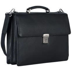 Leonhard Heyden Berlin Aktenmappe 40 Cm Mit 2 Fächern Schwarz