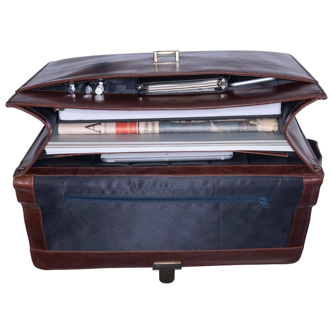 Leonhard Heyden Cambridge Aktenmappe 38 Cm Rot 2 Leonhard Heyden Cambridge Aktenmappe 38 Cm Rot – Bild 2