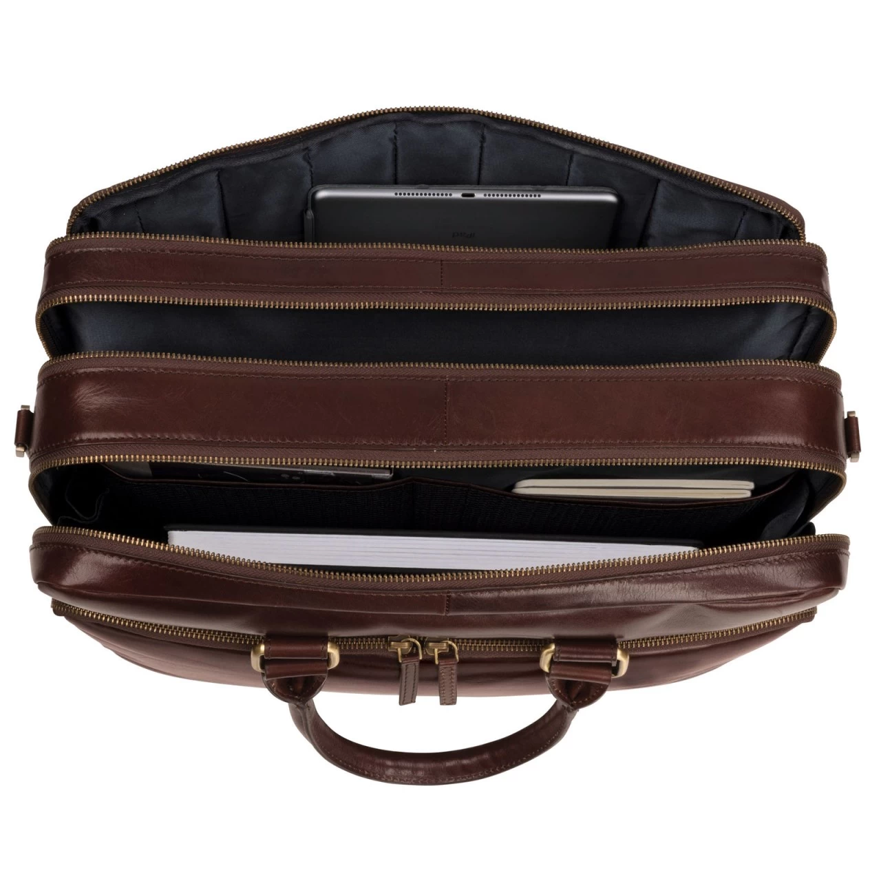 Leonhard Heyden Cambridge RV-Aktenmappe 41 Cm Mit 3 Fächern Rot 2 Leonhard Heyden Cambridge RV-Aktenmappe 41 Cm Mit 3 Fächern Rot – Bild 2