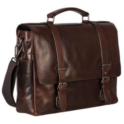 Leonhard Heyden Roma Aktenmappe 40 Cm Mit 2 Fächern Braun