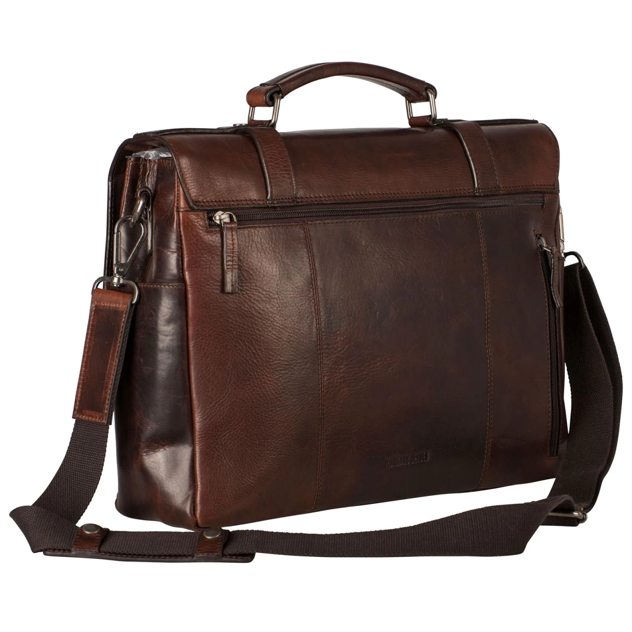 Leonhard Heyden Roma Aktenmappe 40 Cm Mit 2 Fächern Braun 3 Leonhard Heyden Roma Aktenmappe 40 Cm Mit 2 Fächern Braun – Bild 3