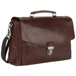 Leonhard Heyden Roma Moderne Aktenmappe 40 Cm Mit 2 Fächern Braun
