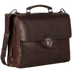 Leonhard Heyden Roma Aktenmappe Vintage 40 Cm Mit 2 Fächern Braun