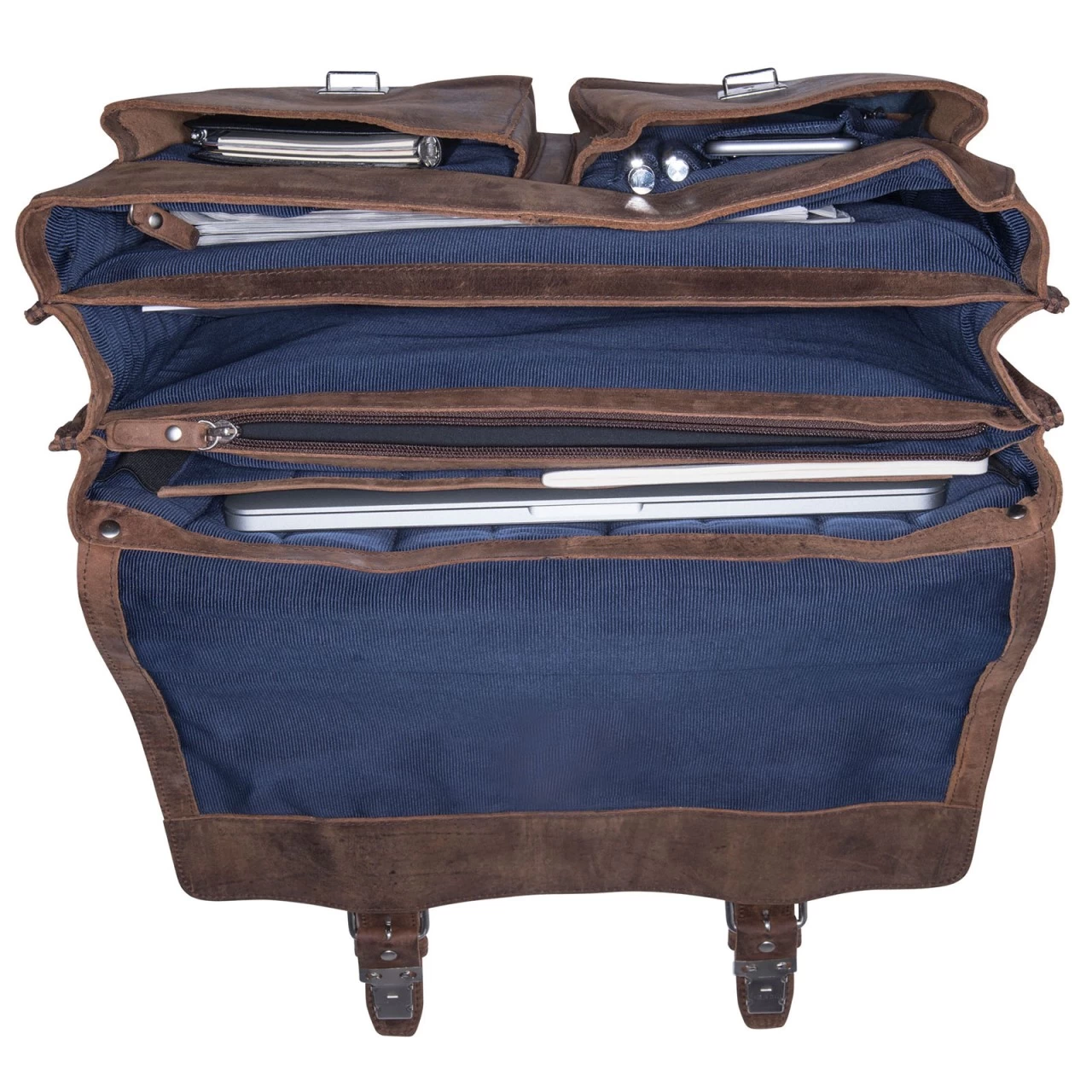 Leonhard Heyden Salisbury Aktenmappe 42 Cm Mit 3 Fächern Braun 2 Leonhard Heyden Salisbury Aktenmappe 42 Cm Mit 3 Fächern Braun – Bild 2