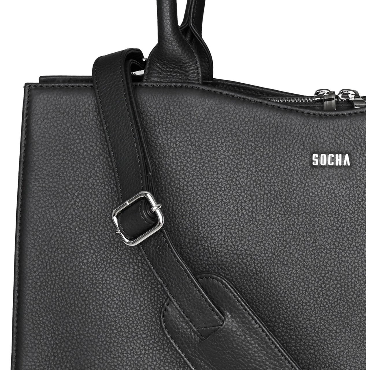 SOCHA Diamond Bag Business-Handtasche 45 Cm Schwarz 5 SOCHA Diamond Bag Business-Handtasche 45 Cm Schwarz – Bild 5