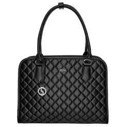SOCHA Mid Diamond Business-Handtasche 39 Cm Schwarz