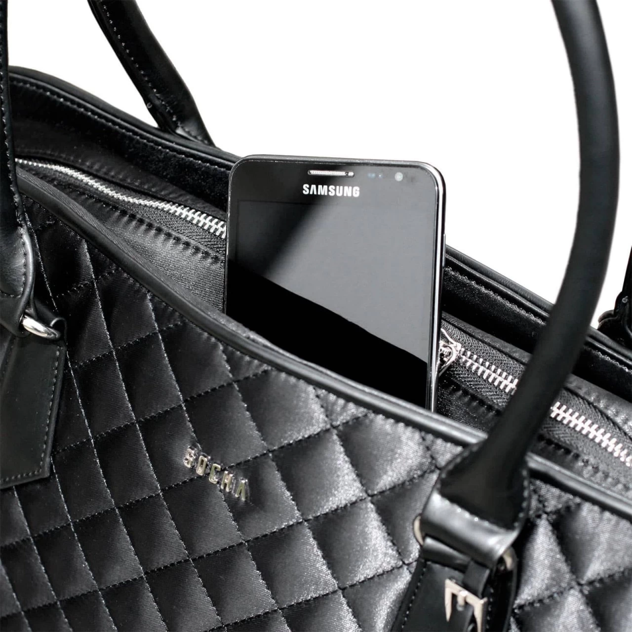 SOCHA Mid Diamond Business-Handtasche 39 Cm Schwarz 8 SOCHA Mid Diamond Business-Handtasche 39 Cm Schwarz – Bild 8