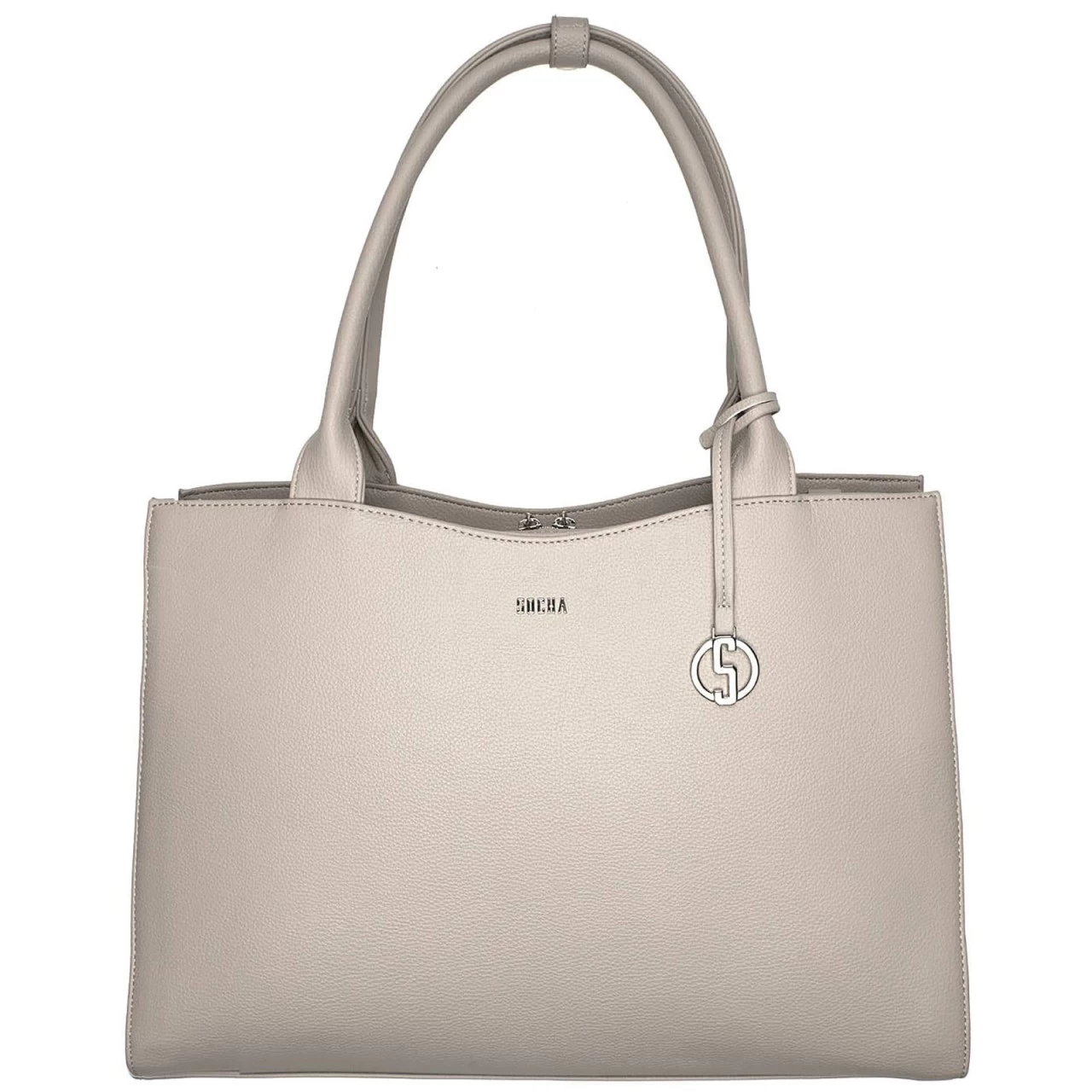 SOCHA Straight Line Vanilla Business-Handtasche 44 Cm Grau 1 SOCHA Straight Line Vanilla Business-Handtasche 44 Cm Grau