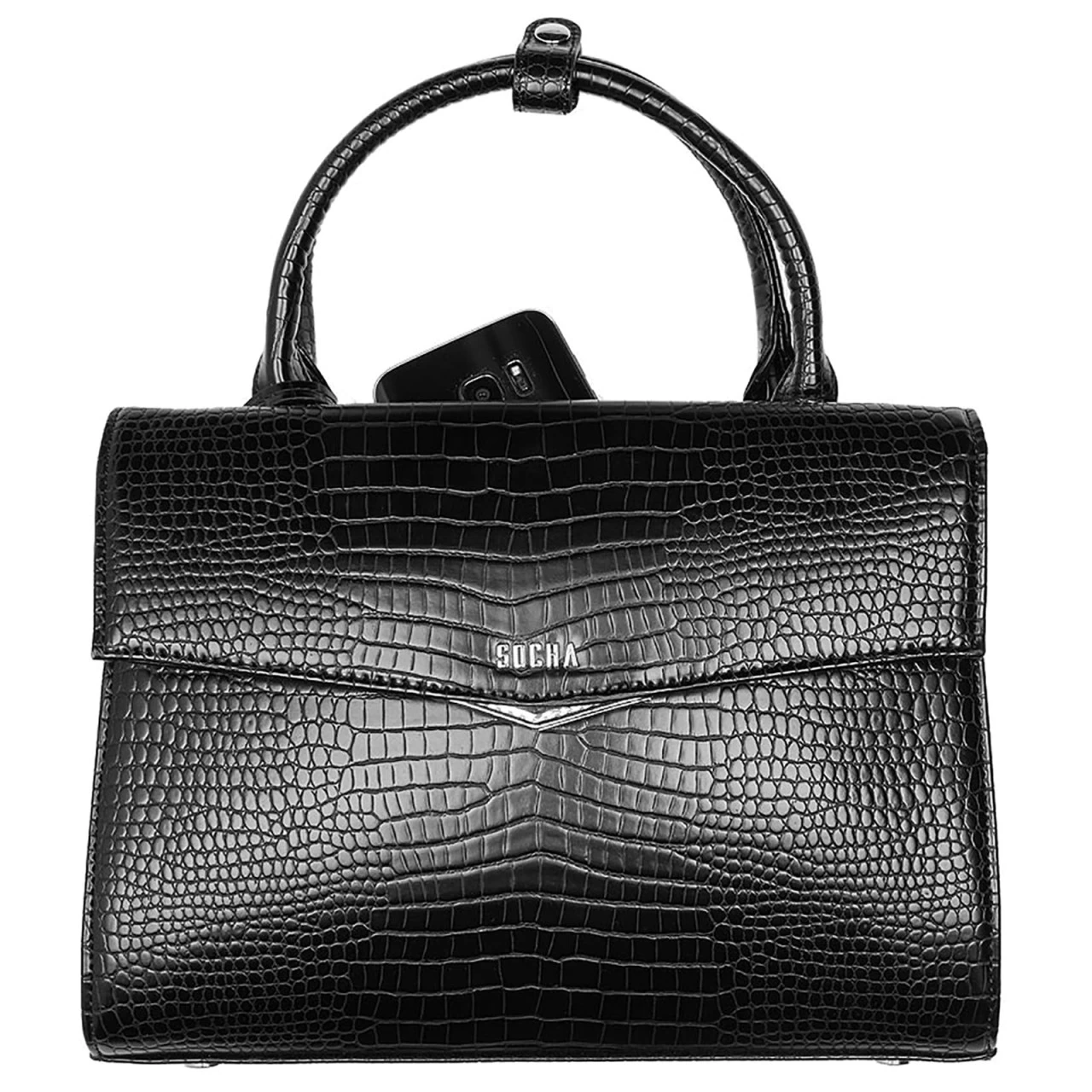 SOCHA Tiny Tip Business-Handtasche 30 Cm Schwarz 2 SOCHA Tiny Tip Business-Handtasche 30 Cm Schwarz – Bild 2