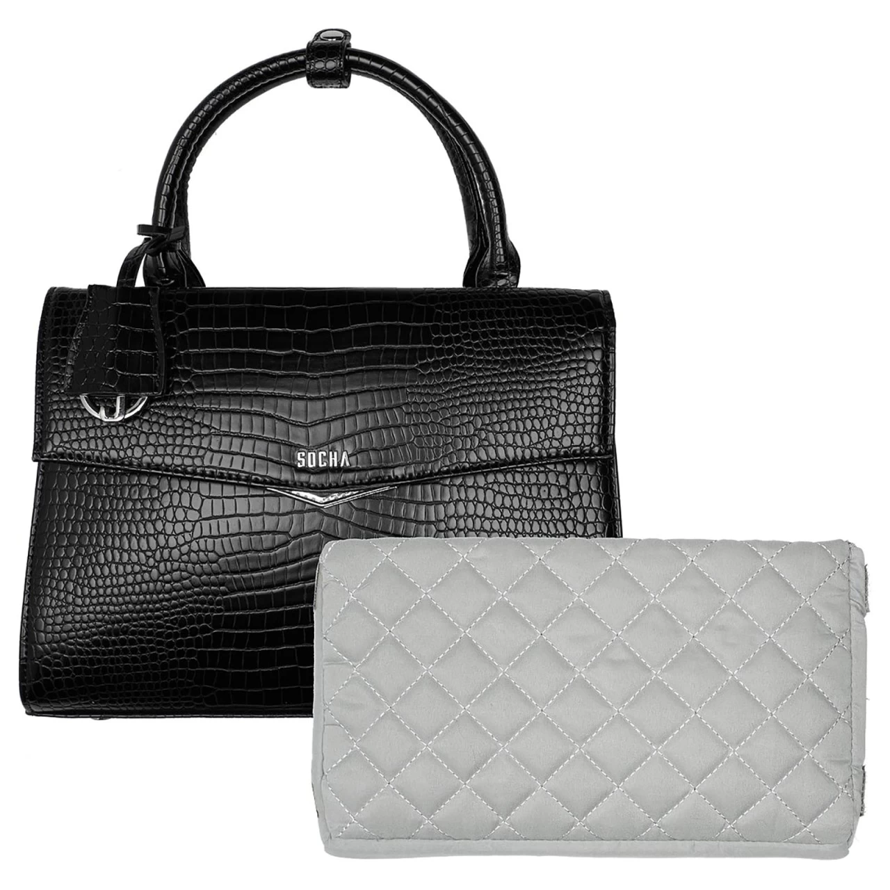 SOCHA Tiny Tip Business-Handtasche 30 Cm Schwarz 7 SOCHA Tiny Tip Business-Handtasche 30 Cm Schwarz – Bild 7