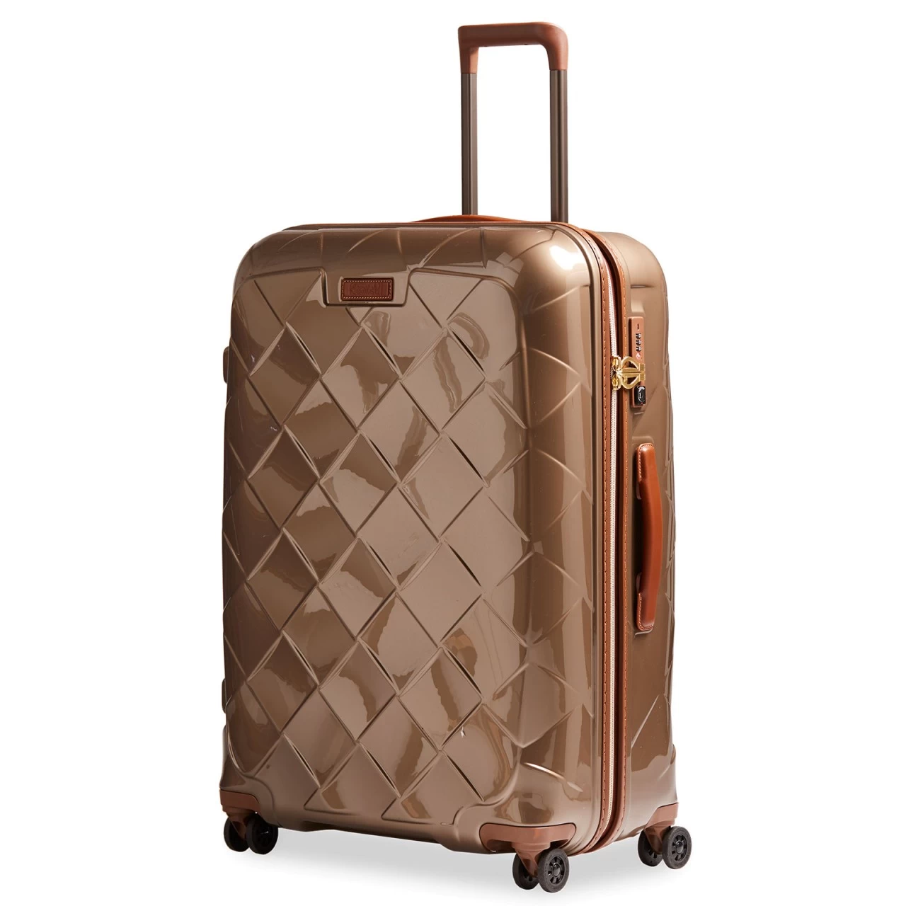 Stratic Leather & More Trolley 76 Cm 4 Rollen Beige 1 Stratic Leather & More Trolley 76 Cm 4 Rollen Beige