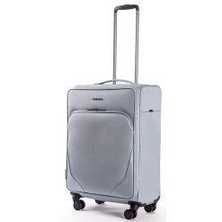 Stratic Mix Trolley 68 Cm 4 Rollen Erweiterbar Grau