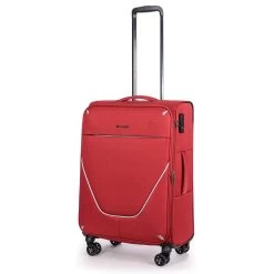 Stratic Strong Trolley 65 Cm 4 Rollen Erweiterbar Rot