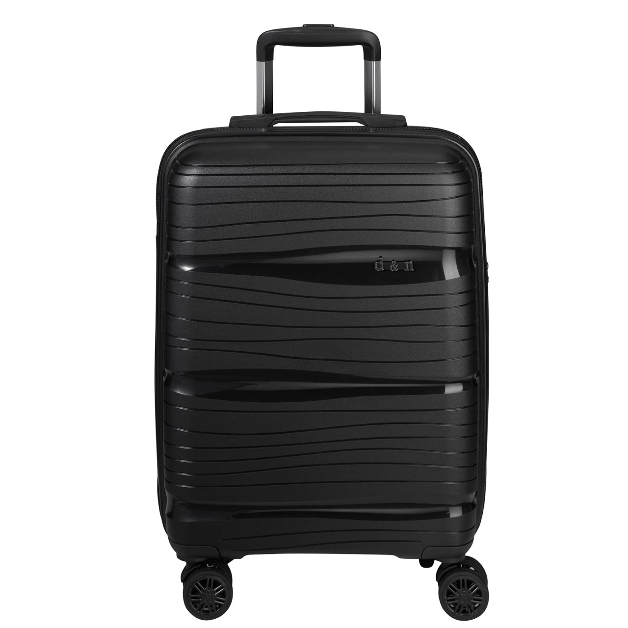 D&n Travel Line 4300 Kabinentrolley 55 Cm 4 Rollen Schwarz 2 D&n Travel Line 4300 Kabinentrolley 55 Cm 4 Rollen Schwarz – Bild 2