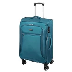 D&n Travel Line 6404 Trolley 68 Cm 4 Rollen Erweiterbar Türkis