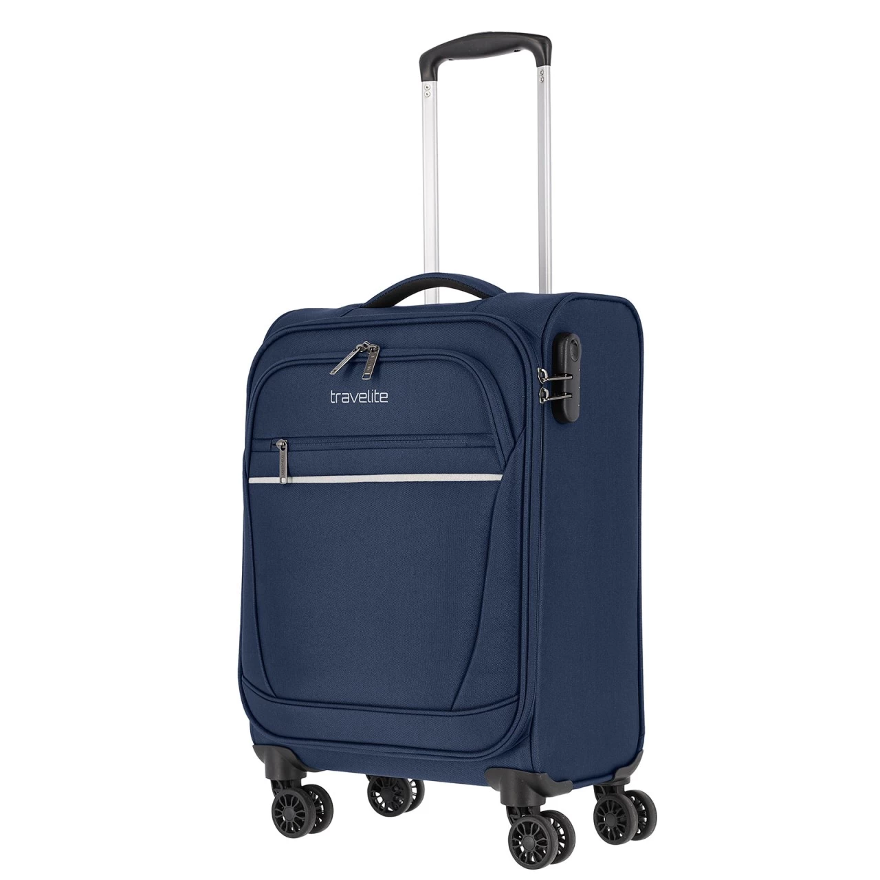 Travelite Cabin Kabinentrolley 4 Rollen 55 Cm Blau 1 Travelite Cabin Kabinentrolley 4 Rollen 55 Cm Blau