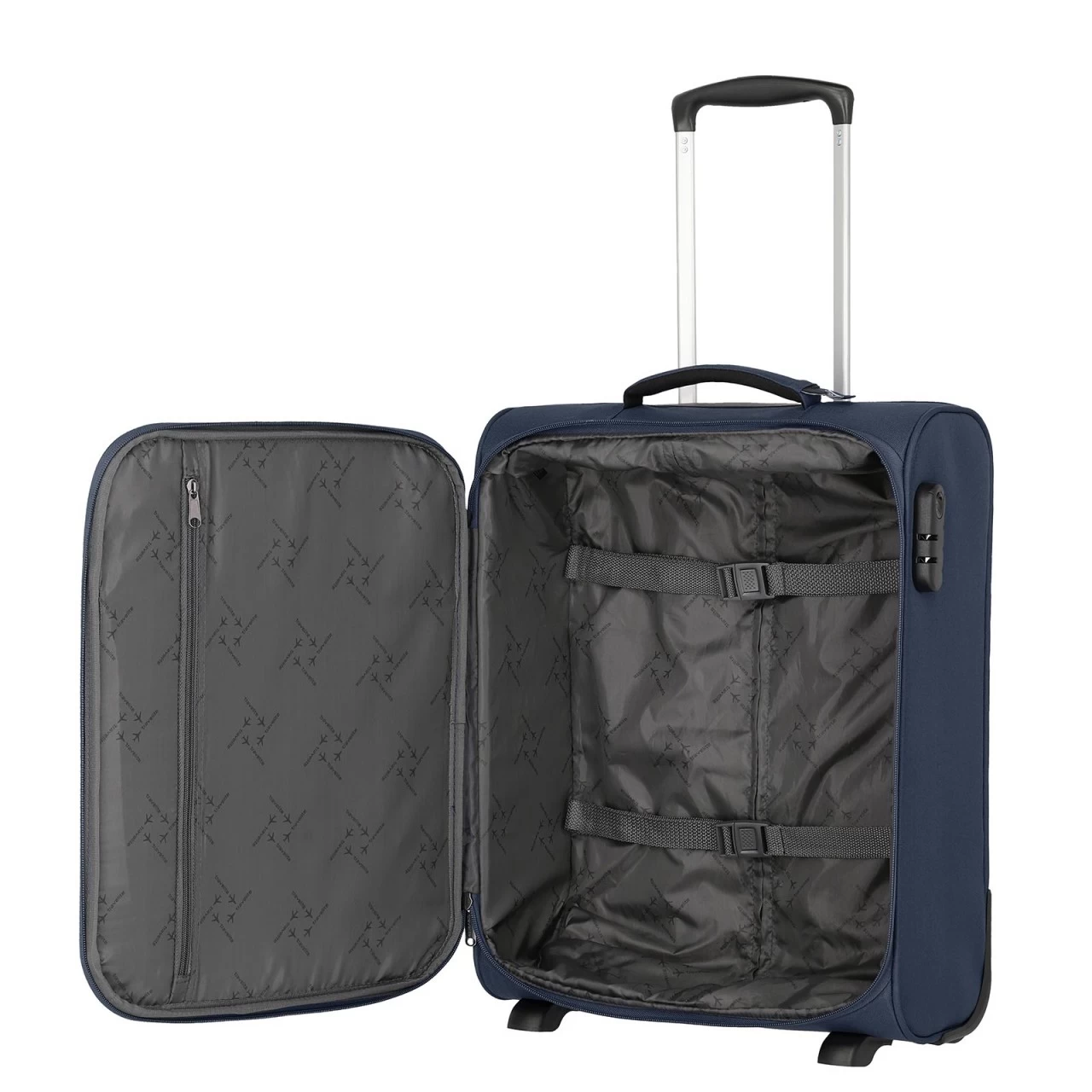 Travelite Cabin Kabinentrolley 52 Cm 2 Rollen Dunkelblau 2 Travelite Cabin Kabinentrolley 52 Cm 2 Rollen Dunkelblau – Bild 2