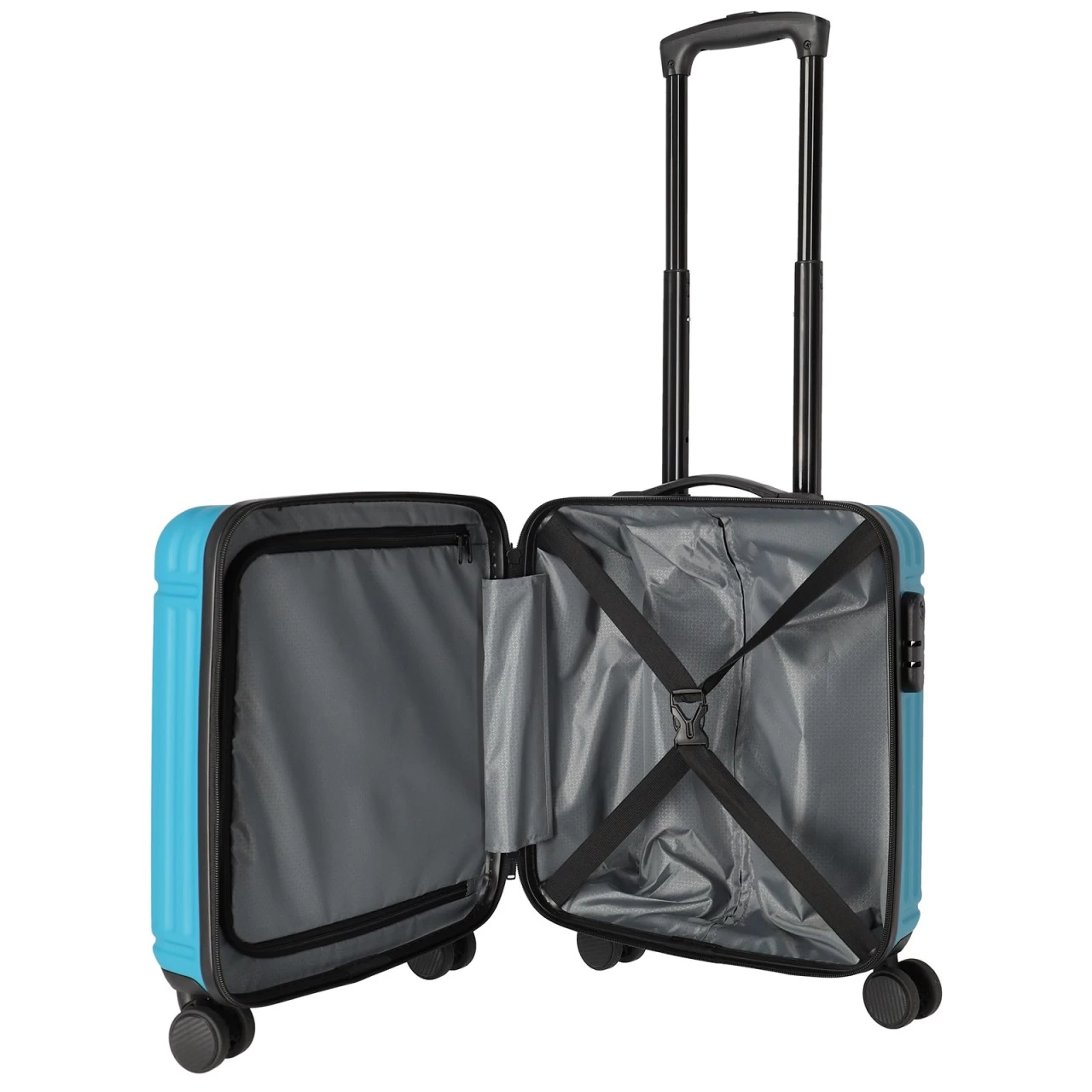 Travelite Cruise Kabinentrolley 45 Cm 4 Rollen Türkis 3 Travelite Cruise Kabinentrolley 45 Cm 4 Rollen Türkis – Bild 3
