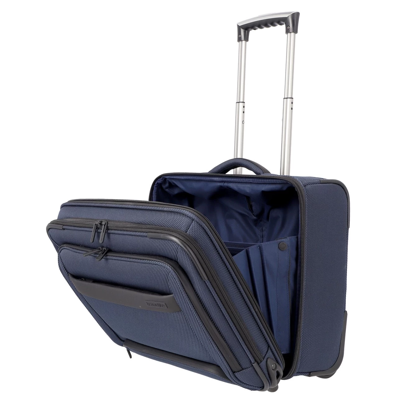 Travelite Meet Kabinentrolley 43 Cm 2 Rollen Blau 3 Travelite Meet Kabinentrolley 43 Cm 2 Rollen Blau – Bild 3
