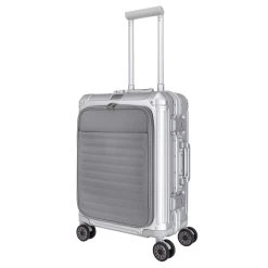 Travelite Next Kabinentrolley 55 Cm 4 Rollen Mit Vortasche Silber