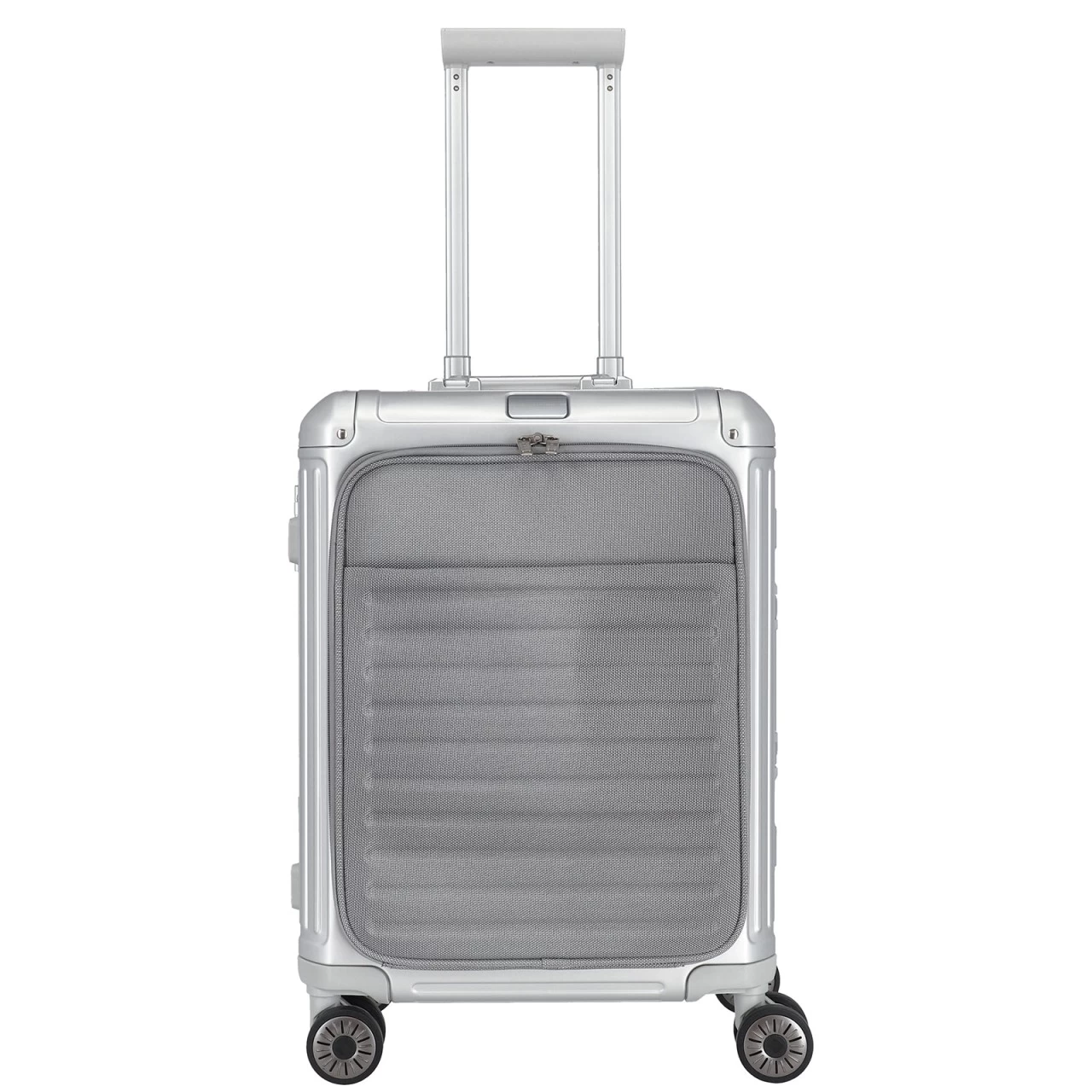 Travelite Next Kabinentrolley 55 Cm 4 Rollen Mit Vortasche Silber 3 Travelite Next Kabinentrolley 55 Cm 4 Rollen Mit Vortasche Silber – Bild 3